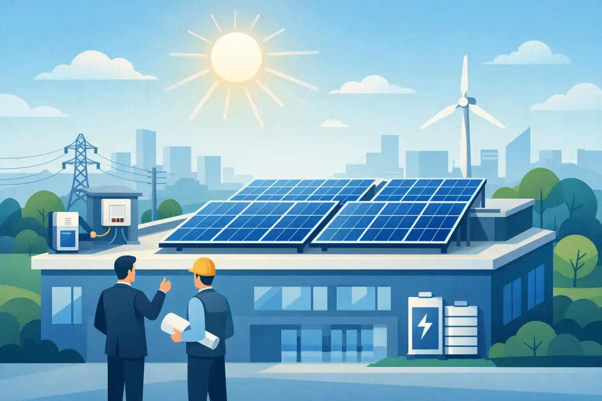 Sistema fotovoltaico comercial: diseño eficaz