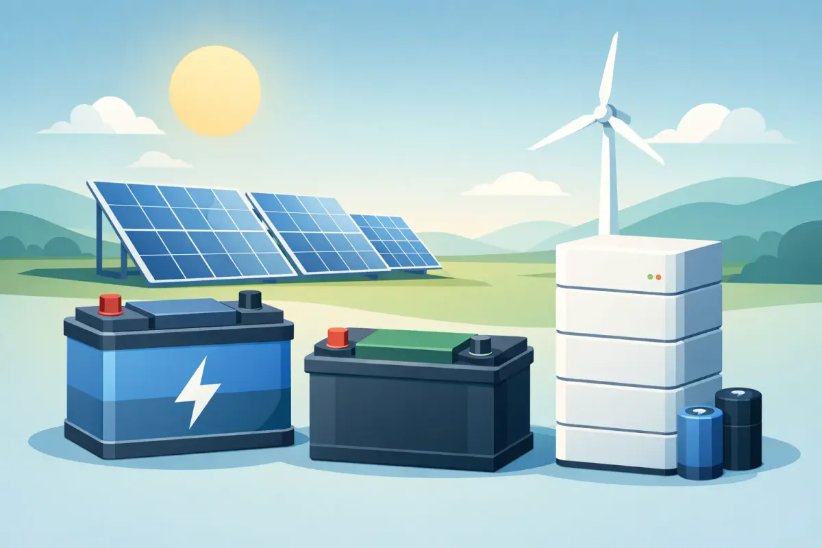Tipos de baterías para energía solar