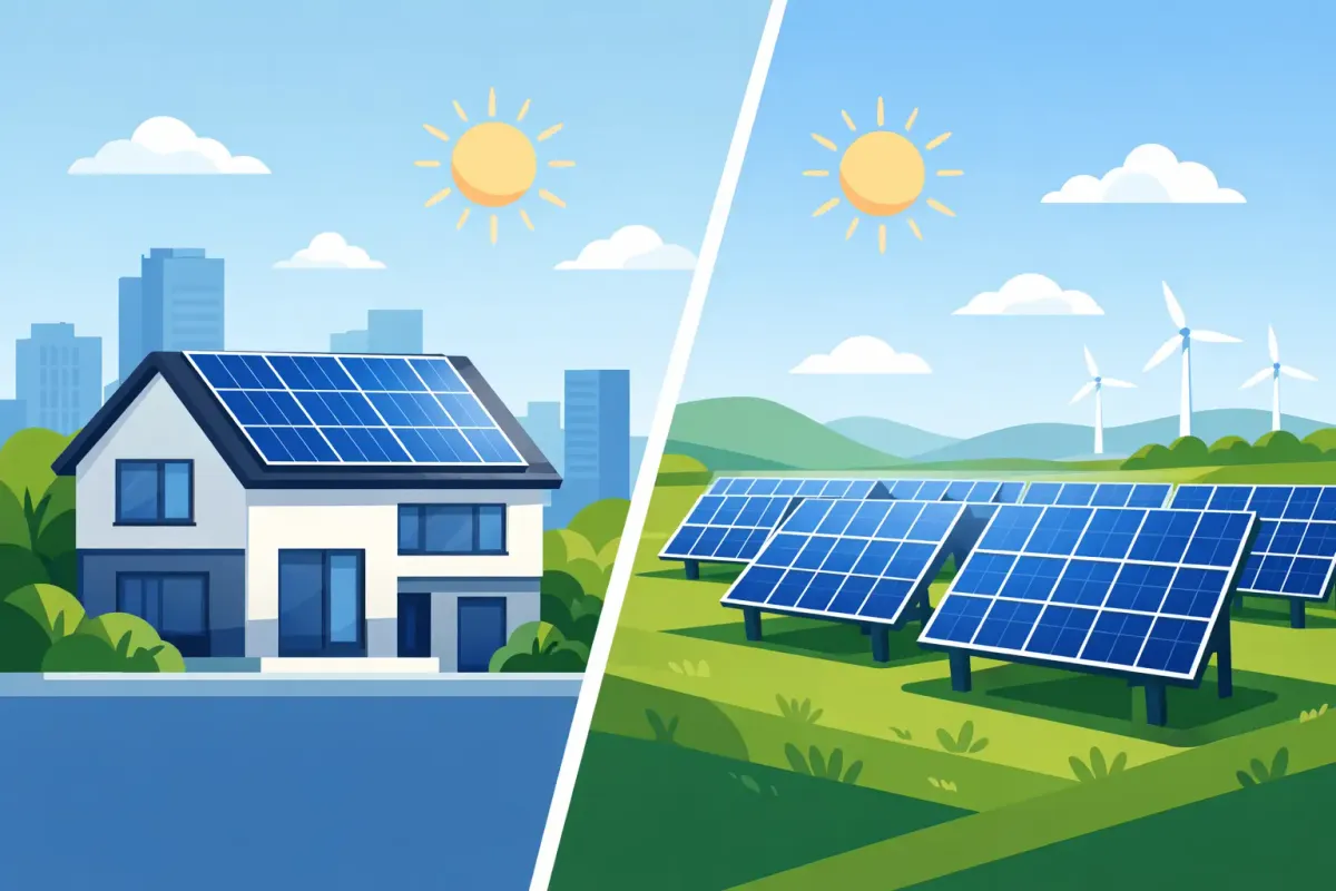 Cubierta solar versus planta en suelo