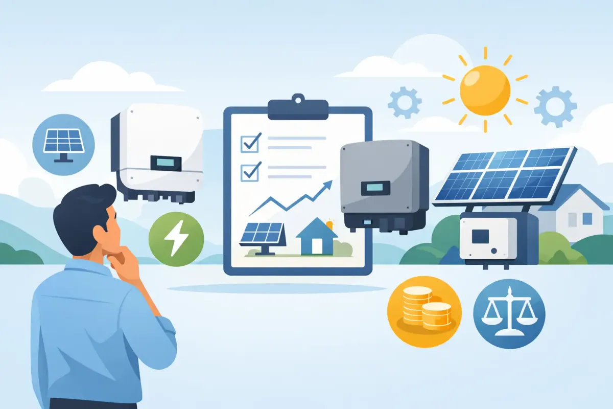 Cómo elegir el inversor fotovoltaico adecuado