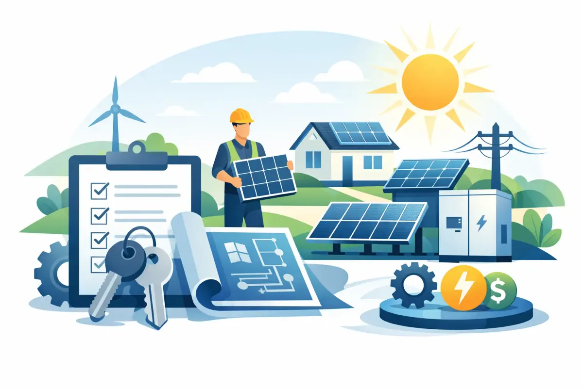 Qué incluye un proyecto solar llave en mano