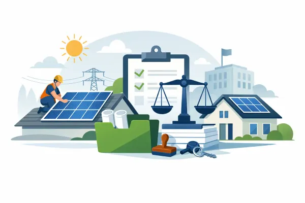 Tramitación legal de instalación fotovoltaica