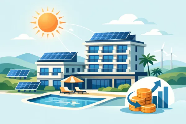 Energía solar para hoteles con retorno real